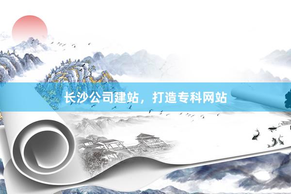 长沙公司建站，打造专科网站